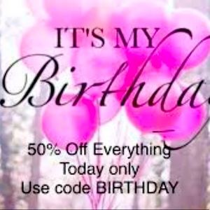 Half Off Sale 😲 today only!!